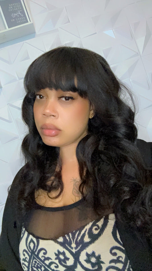 Mia Glueless Bang Wig